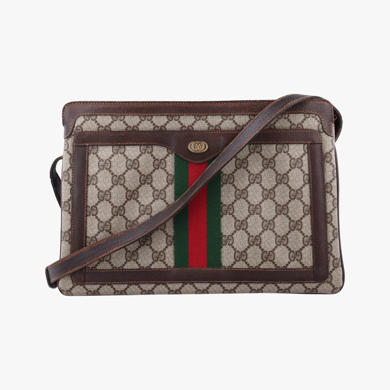 GG Supreme Ophidia Brown PVC coated canvas 