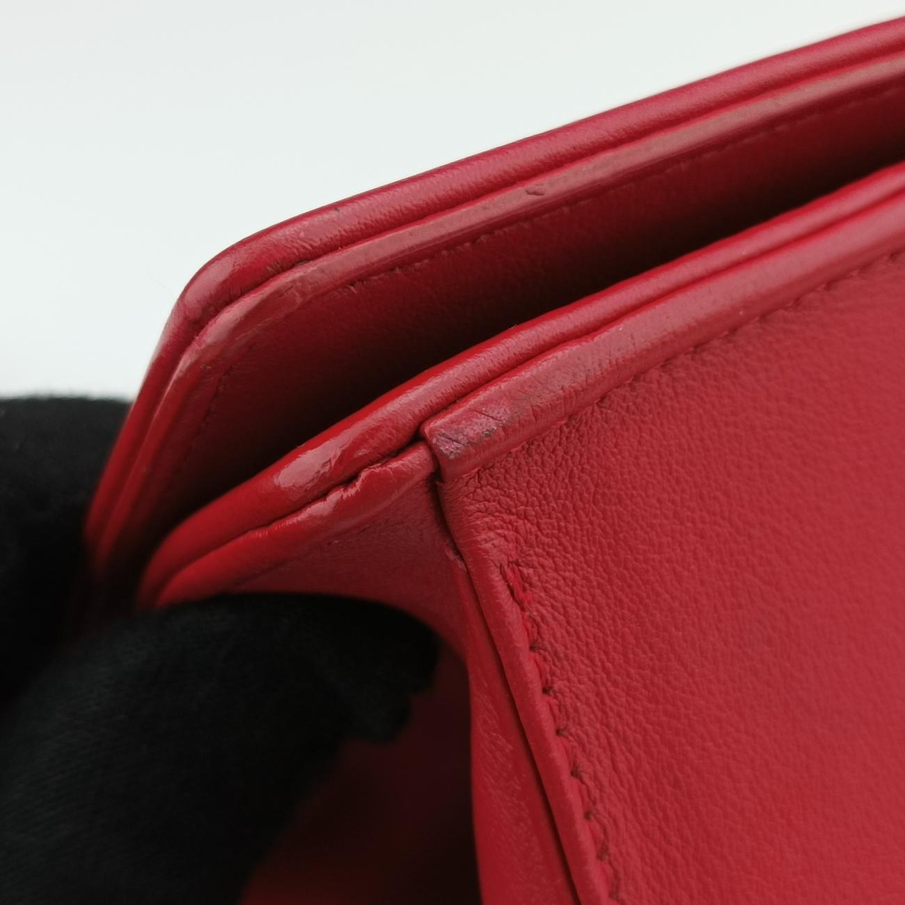 Pre-owned Christian Dior Patch Diorama Red×Multicolor Leather  shoulderbag | stylenewstar