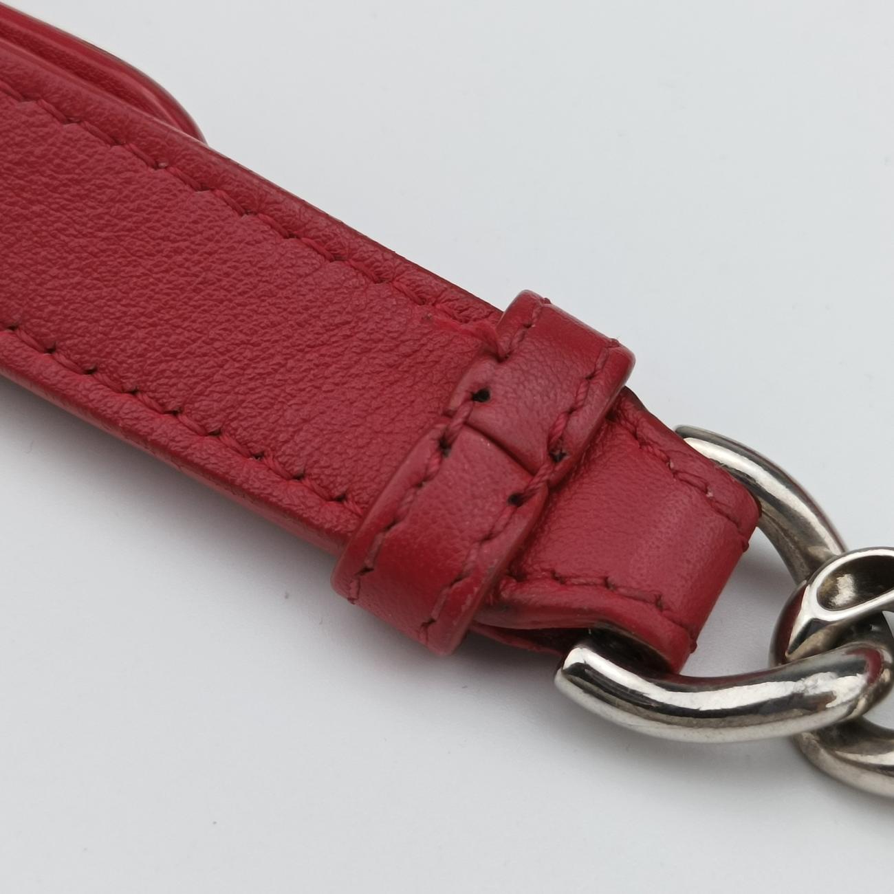 Pre-owned Christian Dior Patch Diorama Red×Multicolor Leather  shoulderbag | stylenewstar