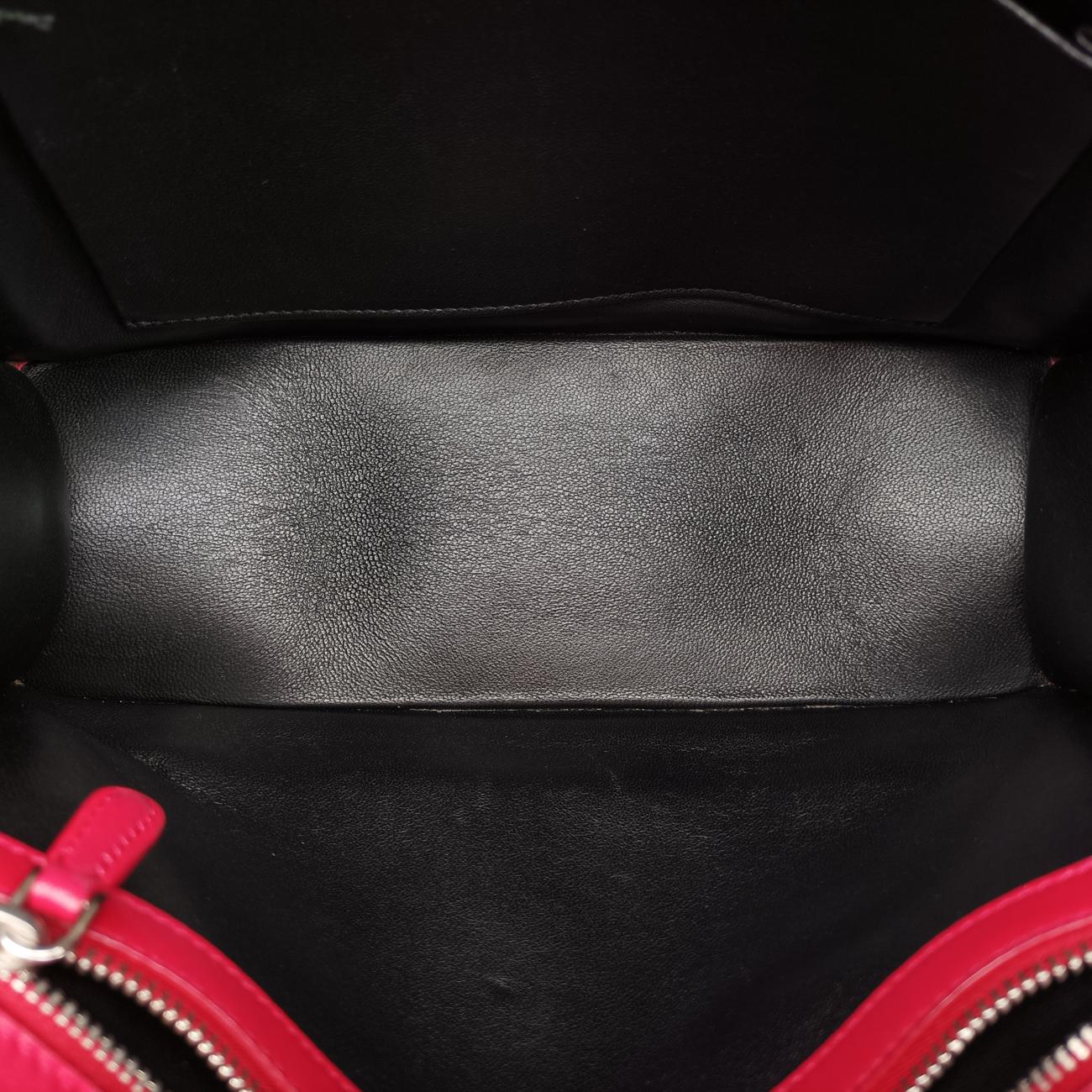 Pre-owned Christian Dior Patch Diorama Red×Multicolor Leather  shoulderbag | stylenewstar