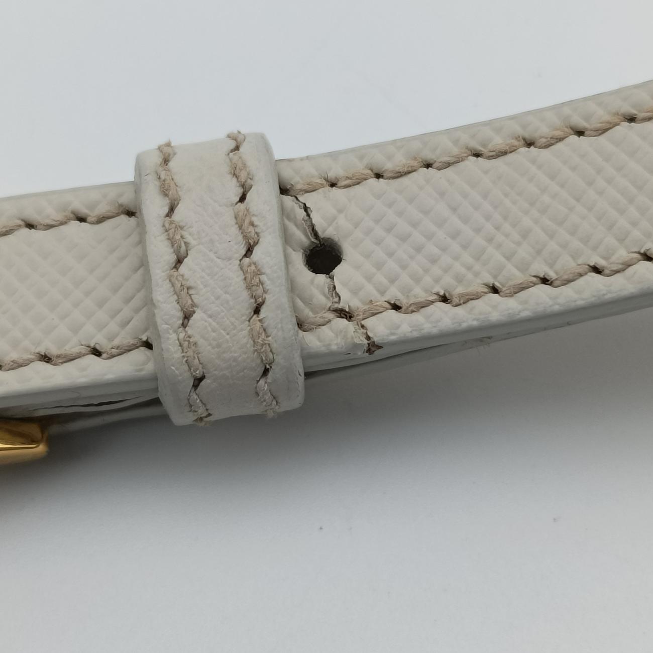 Pre-owned Prada Large Promenade Satchel White SAFFIANO Leather BL0837 shoulderbag | stylenewstar