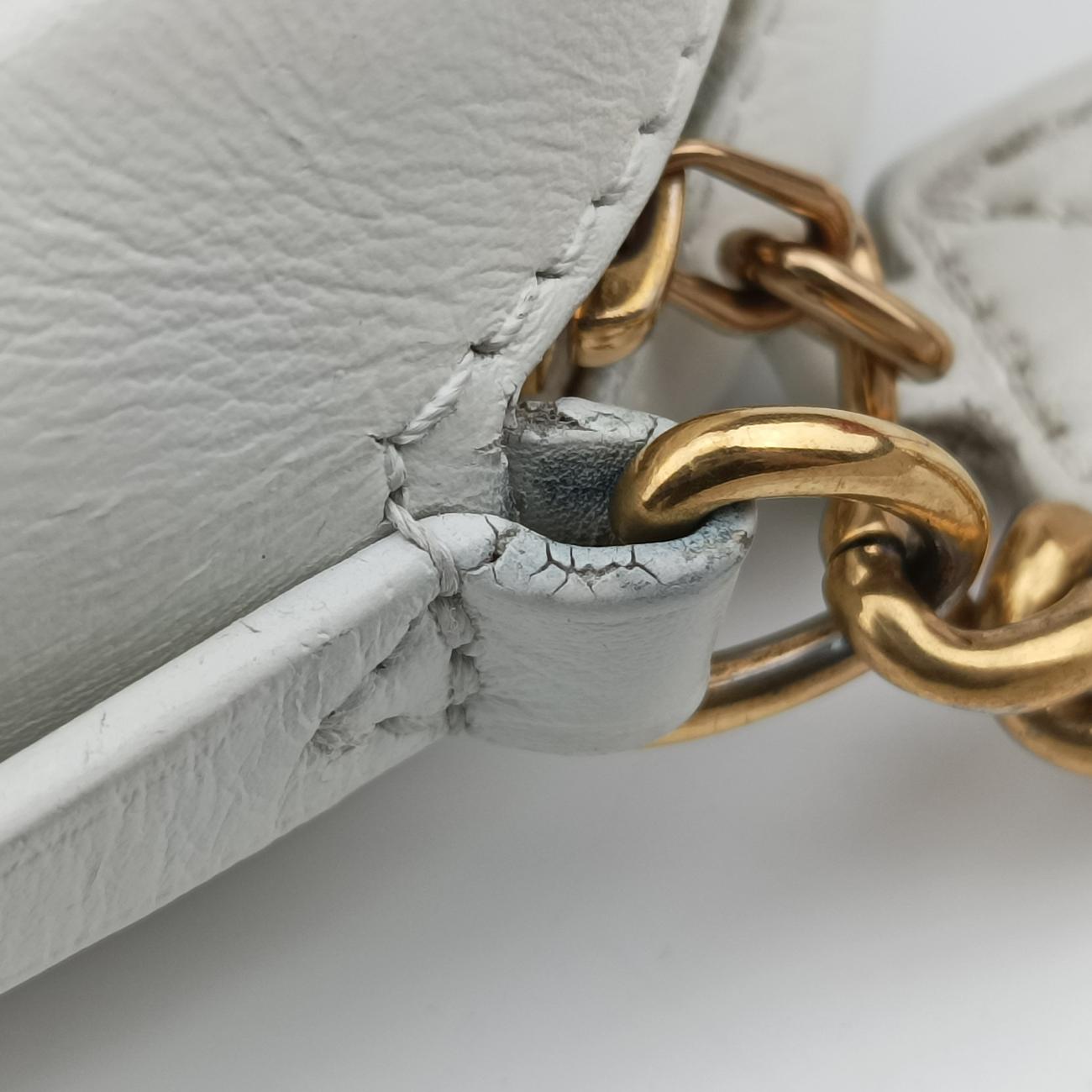 Secondhand Louis Vuitton New Wave Camera White Leather M53863 shoulderbag | stylenewstar