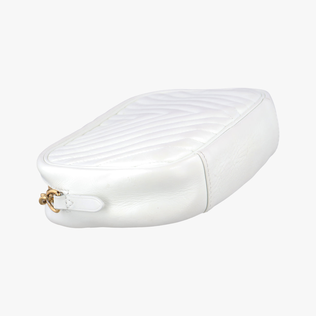 Secondhand Louis Vuitton New Wave Camera White Leather M53863 shoulderbag | stylenewstar