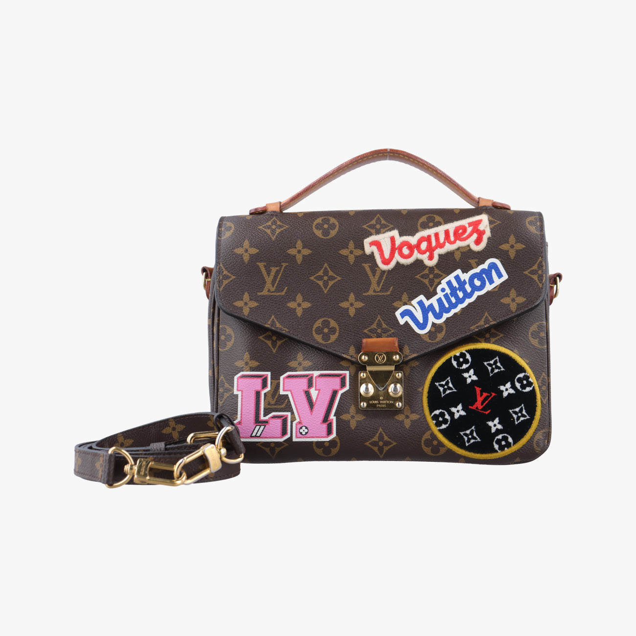 Pre-owned Louis Vuitton Pochette MéTIS MM Brown×multi Monogram Patches M43991 shoulderbag | stylenewstar