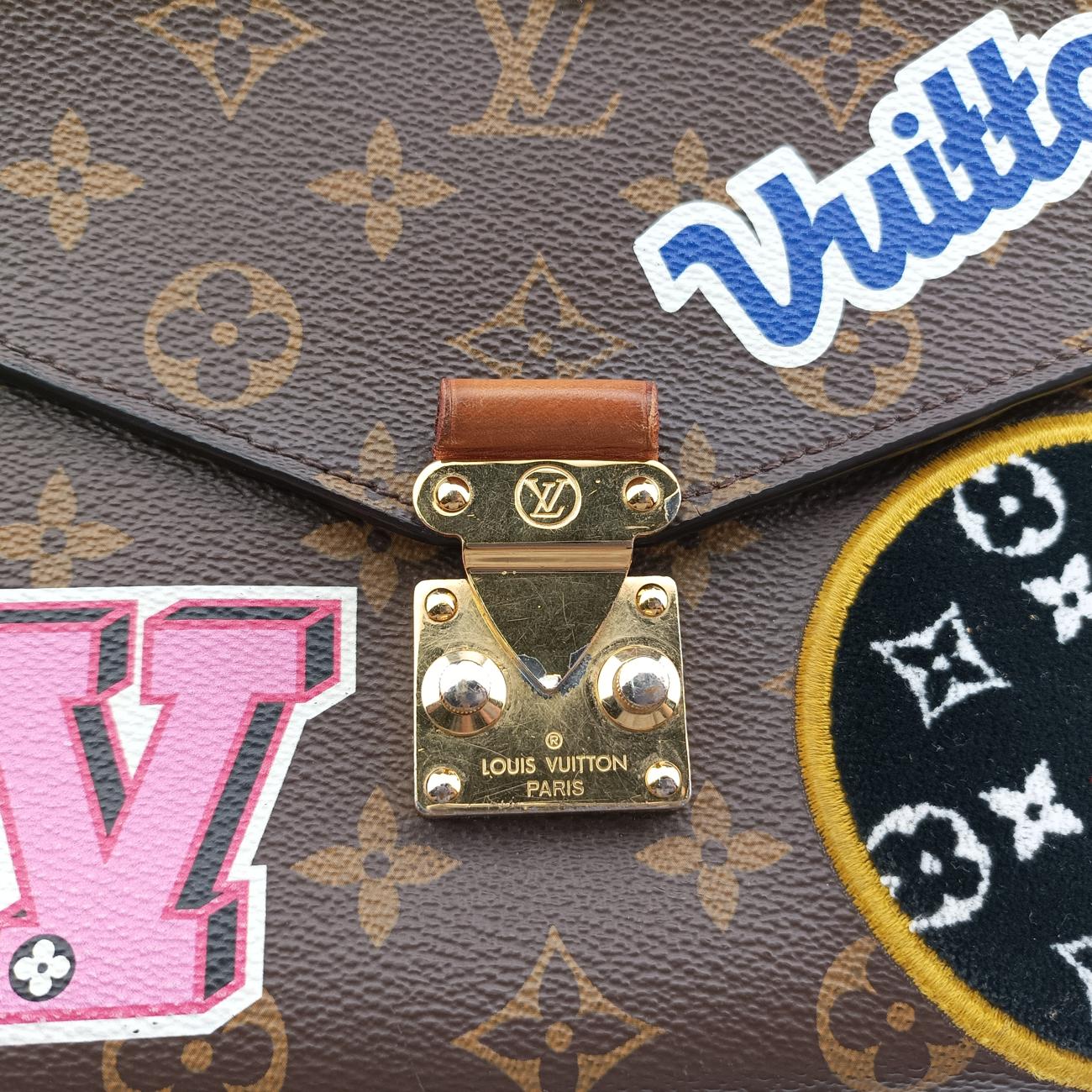 Pre-owned Louis Vuitton Pochette MéTIS MM Brown×multi Monogram Patches M43991 shoulderbag | stylenewstar