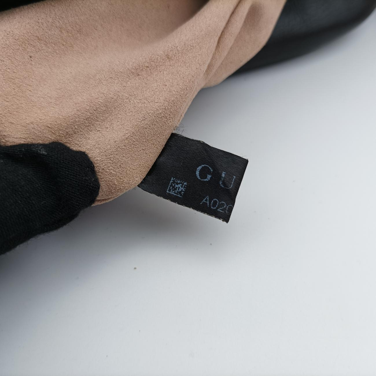 Pre-owned Gucci GG Marmont Black Leather 443499 shoulderbag | stylenewstar