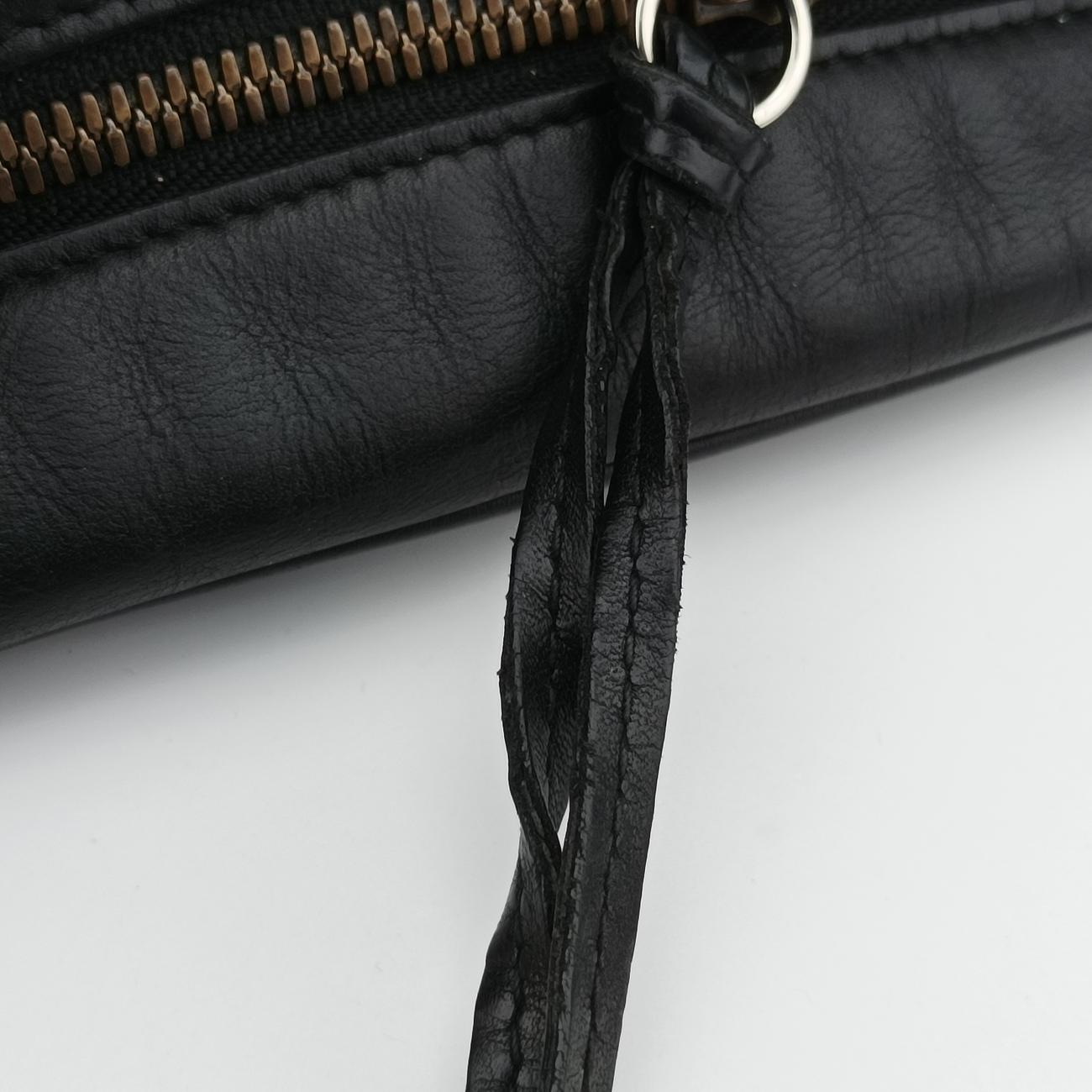 Pre-owned Gucci GG Marmont Black Leather 443499 shoulderbag | stylenewstar