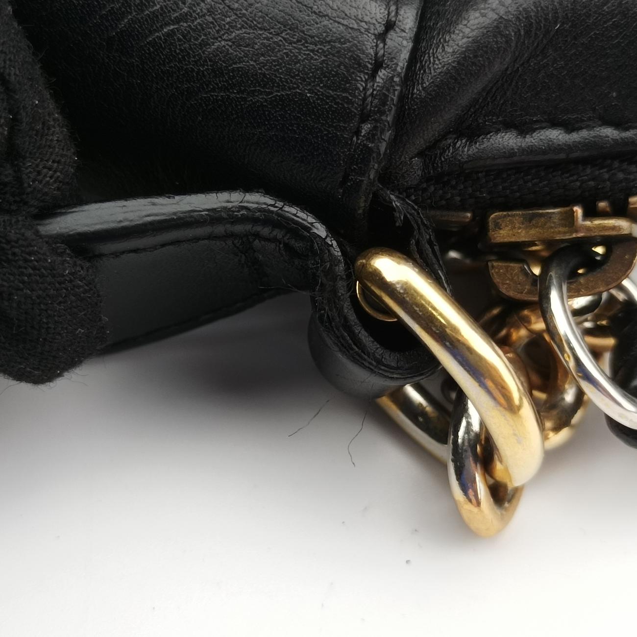 Pre-owned Gucci GG Marmont Black Leather 443499 shoulderbag | stylenewstar