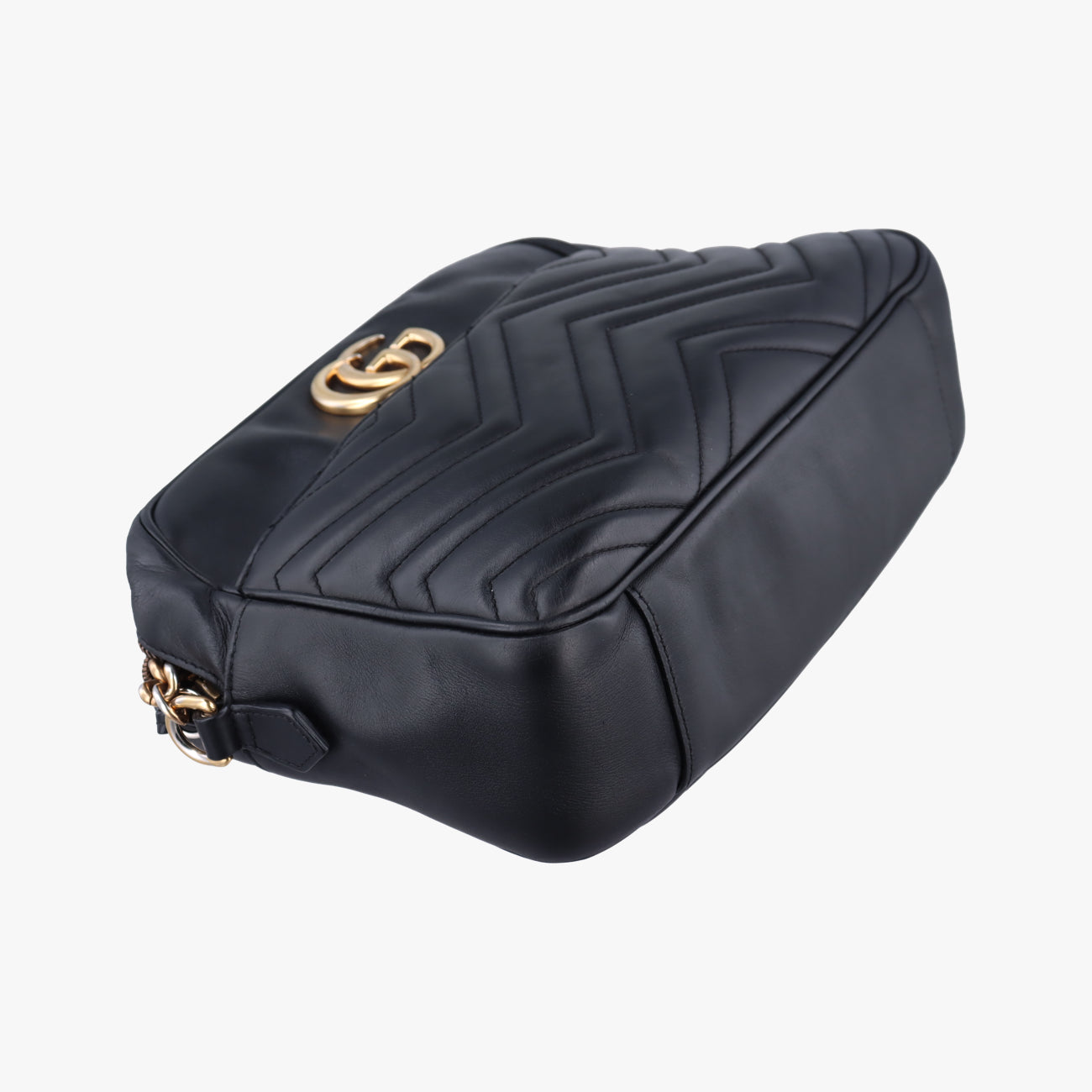 Pre-owned Gucci GG Marmont Black Leather 443499 shoulderbag | stylenewstar