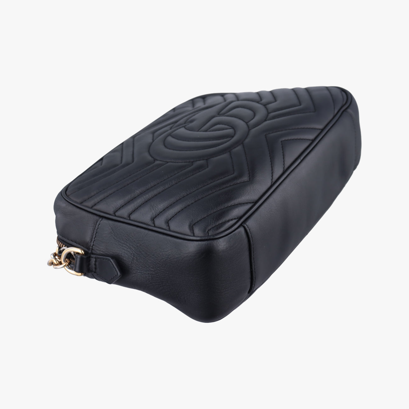 Pre-owned Gucci GG Marmont Black Leather 443499 shoulderbag | stylenewstar