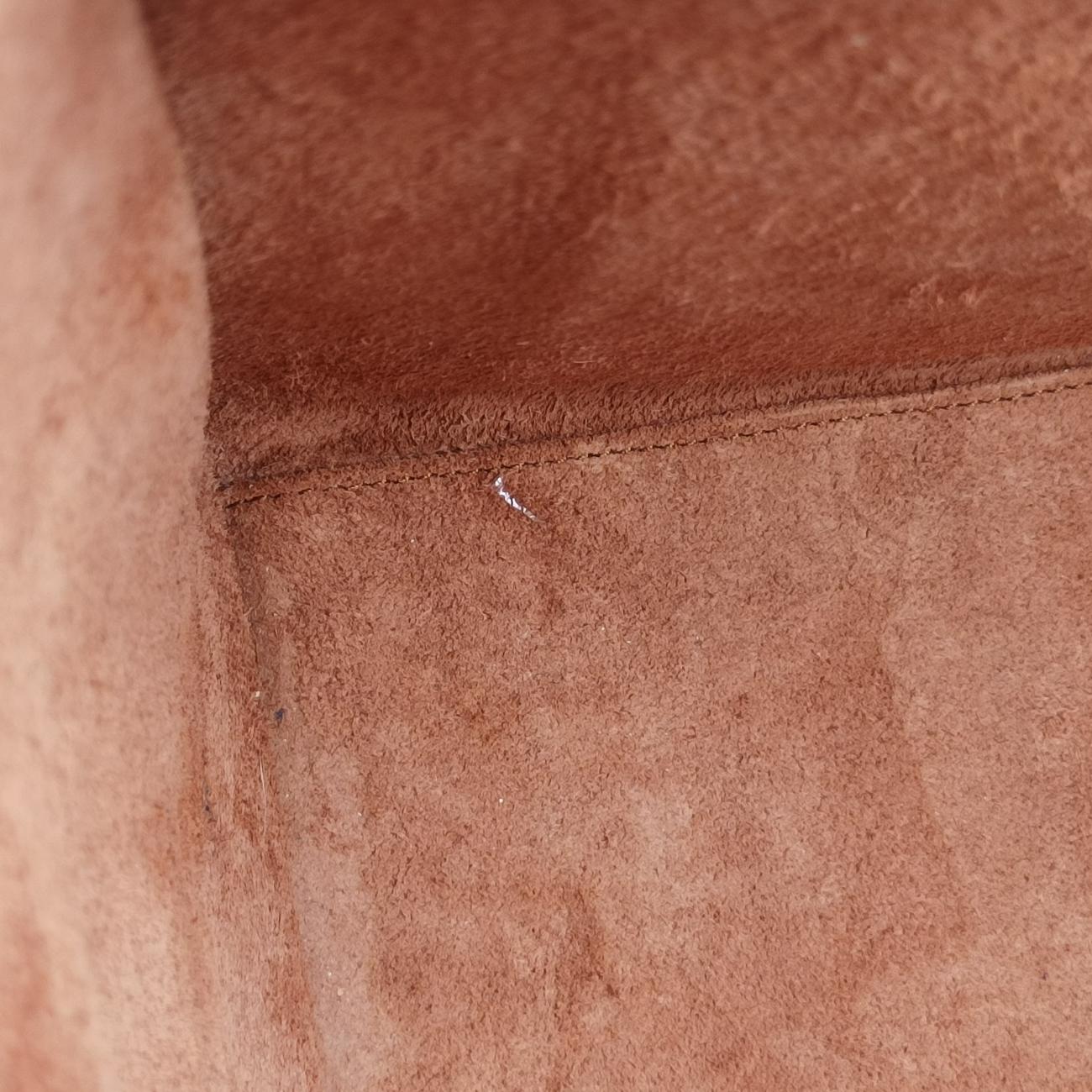 Pre-owned Celine Luggage Micro shopper Blue×Black×Beige Leather  handbag | stylenewstar