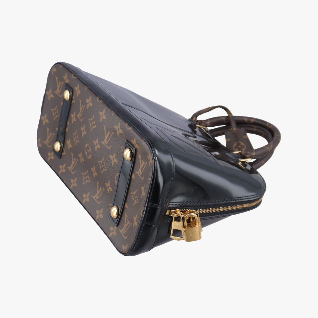 Vintage Louis Vuitton Miroir Alma BB MARINE Vernis M54705 shoulderbag | stylenewstar