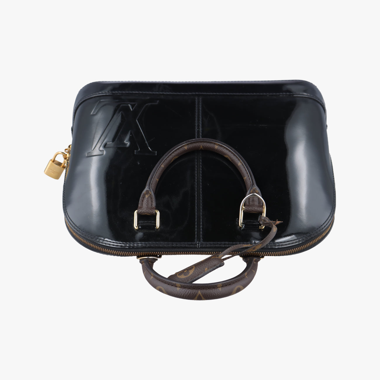 Vintage Louis Vuitton Miroir Alma BB MARINE Vernis M54705 shoulderbag | stylenewstar