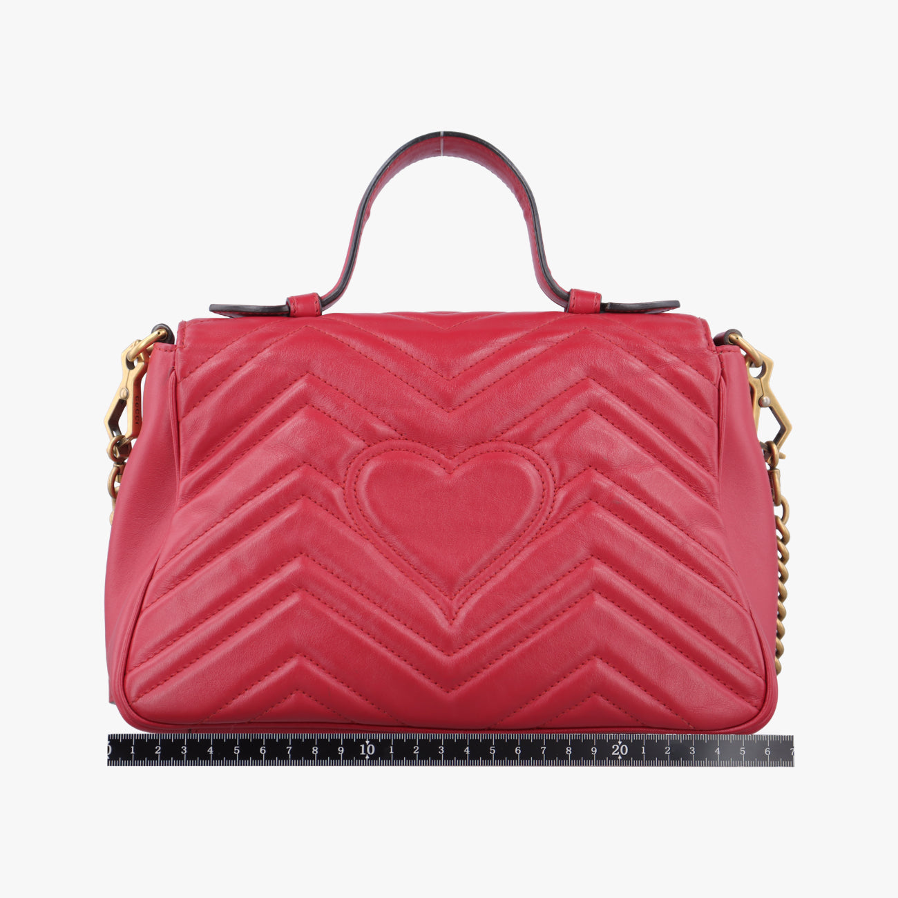 Vintage Gucci GG Marmont Red Leather 498110 shoulderbag | stylenewstar