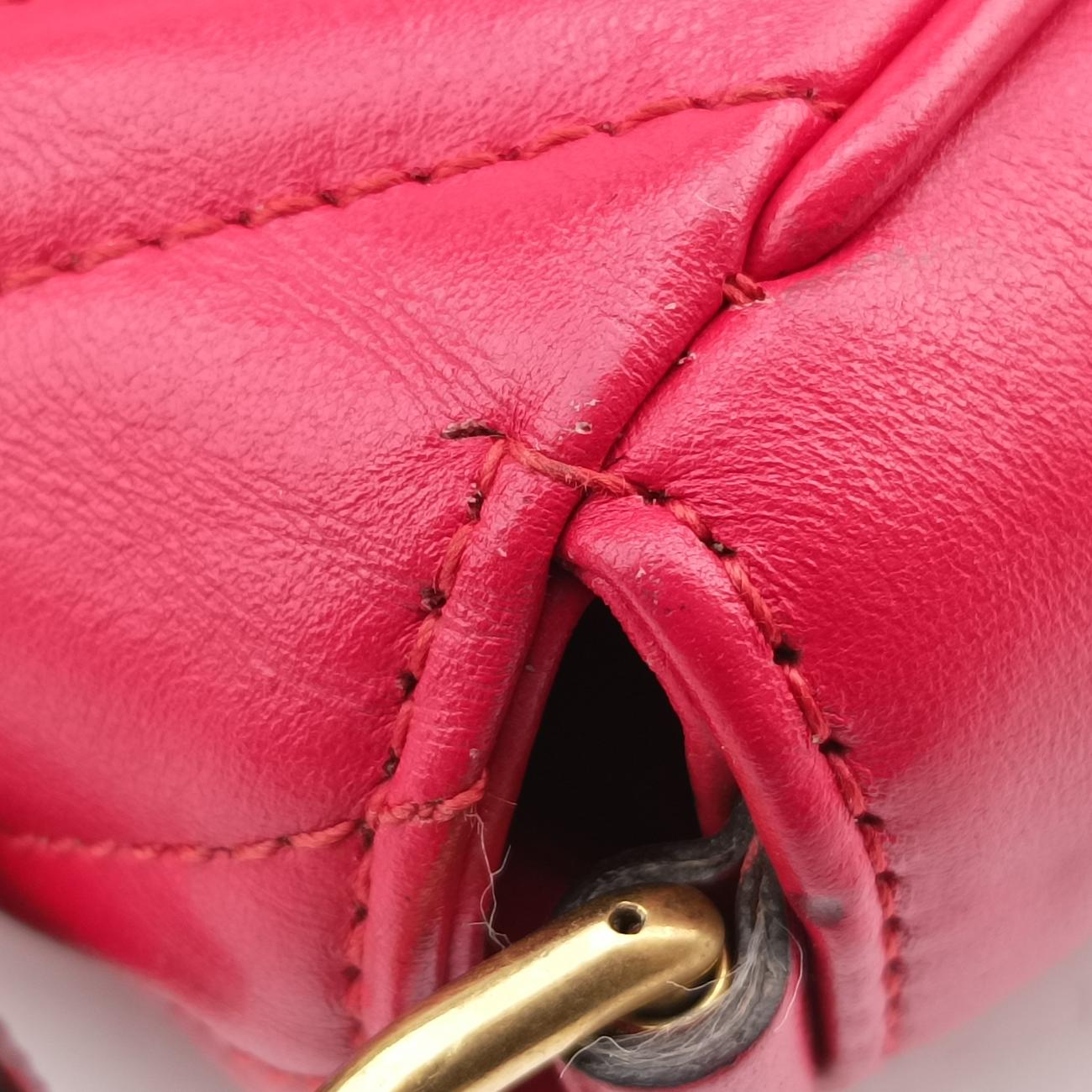 Vintage Gucci GG Marmont Red Leather 498110 shoulderbag | stylenewstar