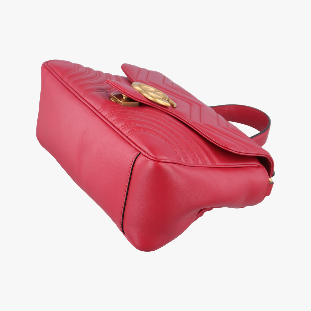 Vintage Gucci GG Marmont Red Leather 498110 shoulderbag | stylenewstar