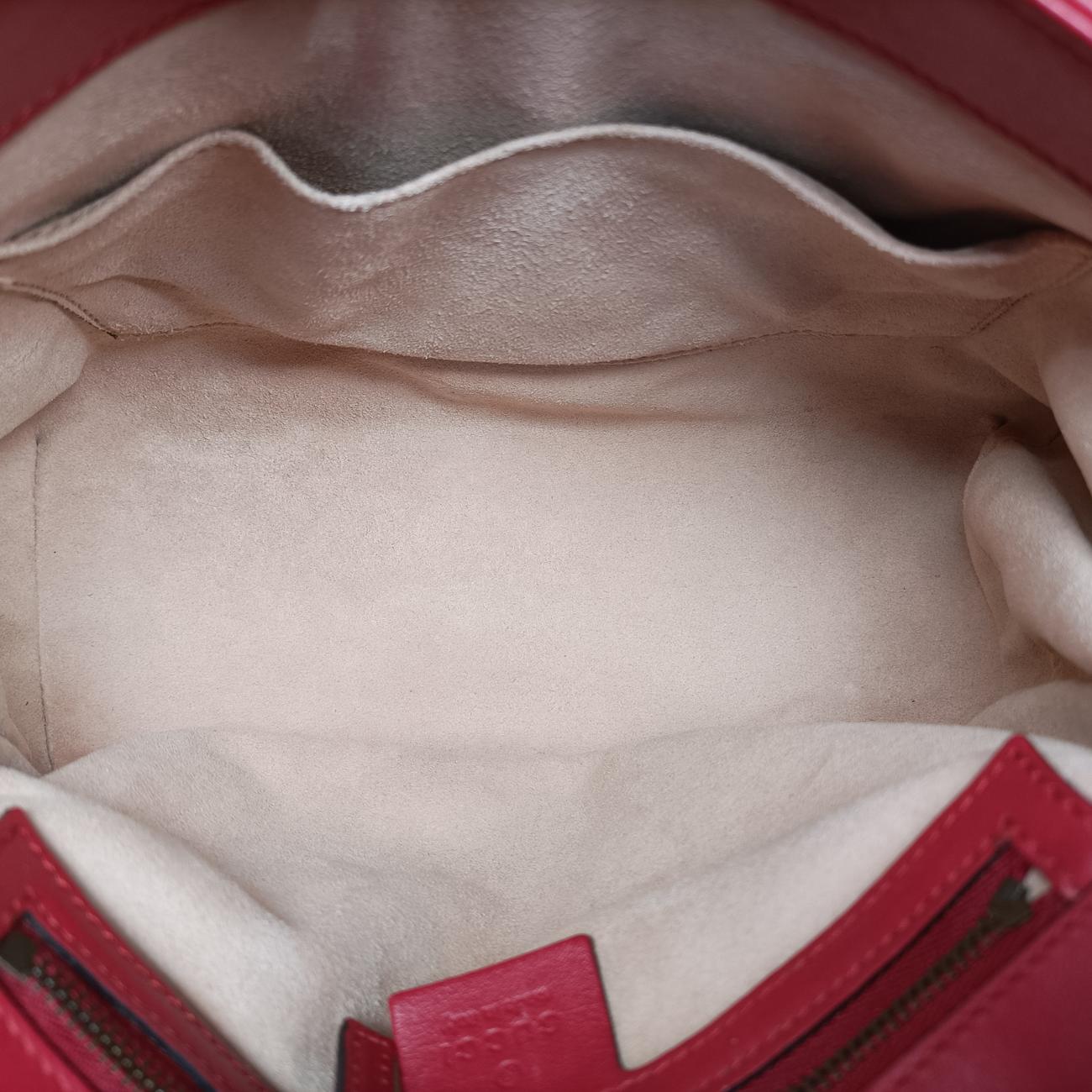 Vintage Gucci GG Marmont Red Leather 498110 shoulderbag | stylenewstar