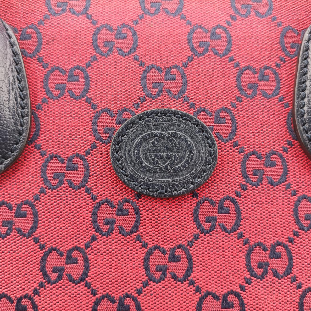 Secondhand Gucci GG Small Tote Bag Red canvas 659983 shoulderbag | stylenewstar