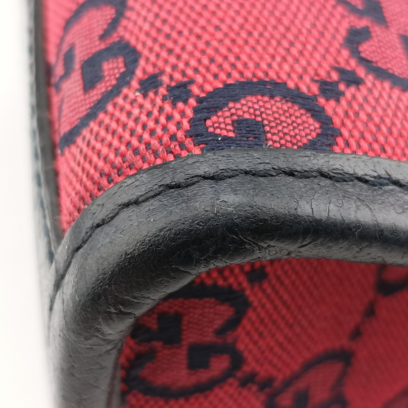 Secondhand Gucci GG Small Tote Bag Red canvas 659983 shoulderbag | stylenewstar