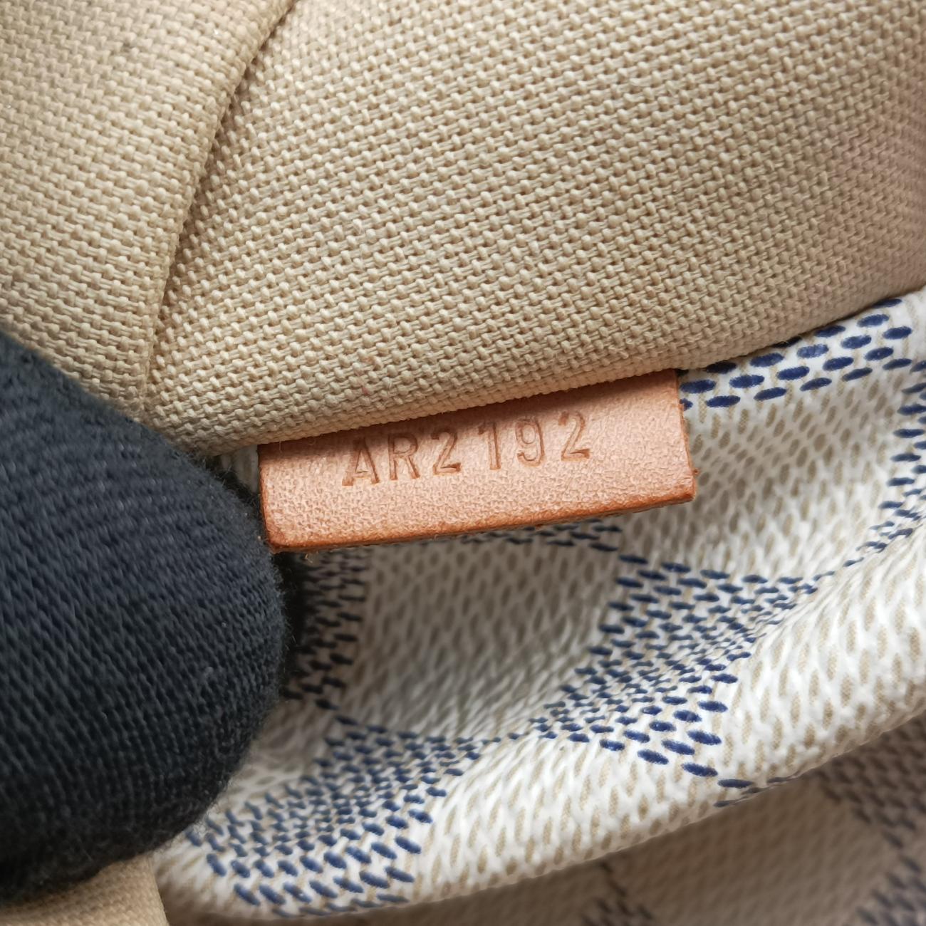 Pre-owned Louis Vuitton TOTALLY MM Azur Damier Canvas N51262 handbag | stylenewstar