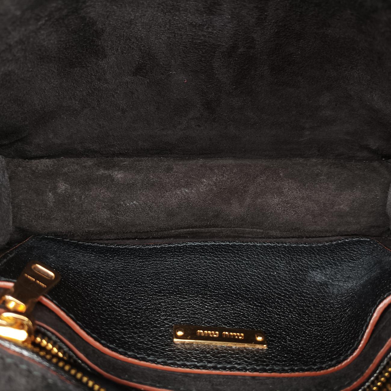 Secondhand Miu Miu Miu Lady Black Leather  shoulderbag | stylenewstar