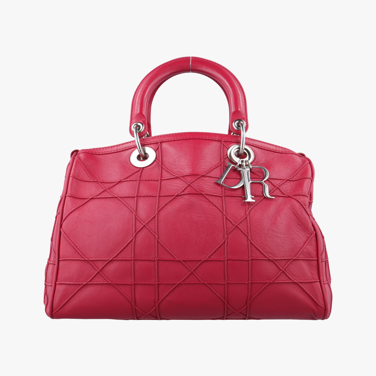 Pre-owned Christian Dior Granville Red lambskin  handbag | stylenewstar