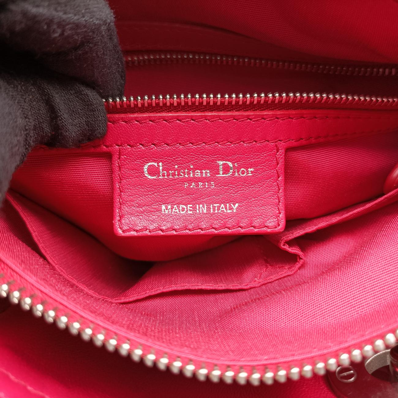 Pre-owned Christian Dior Granville Red lambskin  handbag | stylenewstar