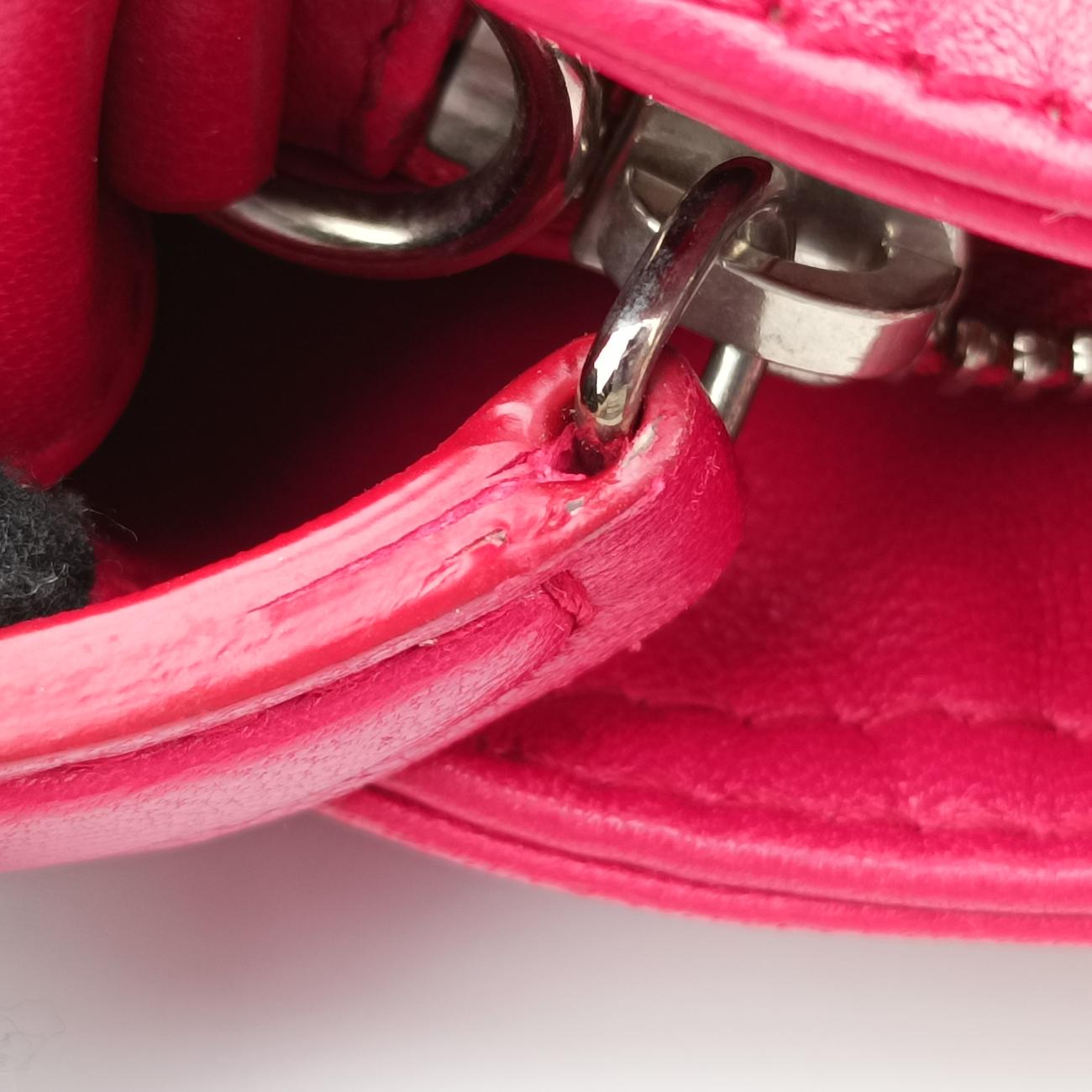 Pre-owned Christian Dior Granville Red lambskin  handbag | stylenewstar