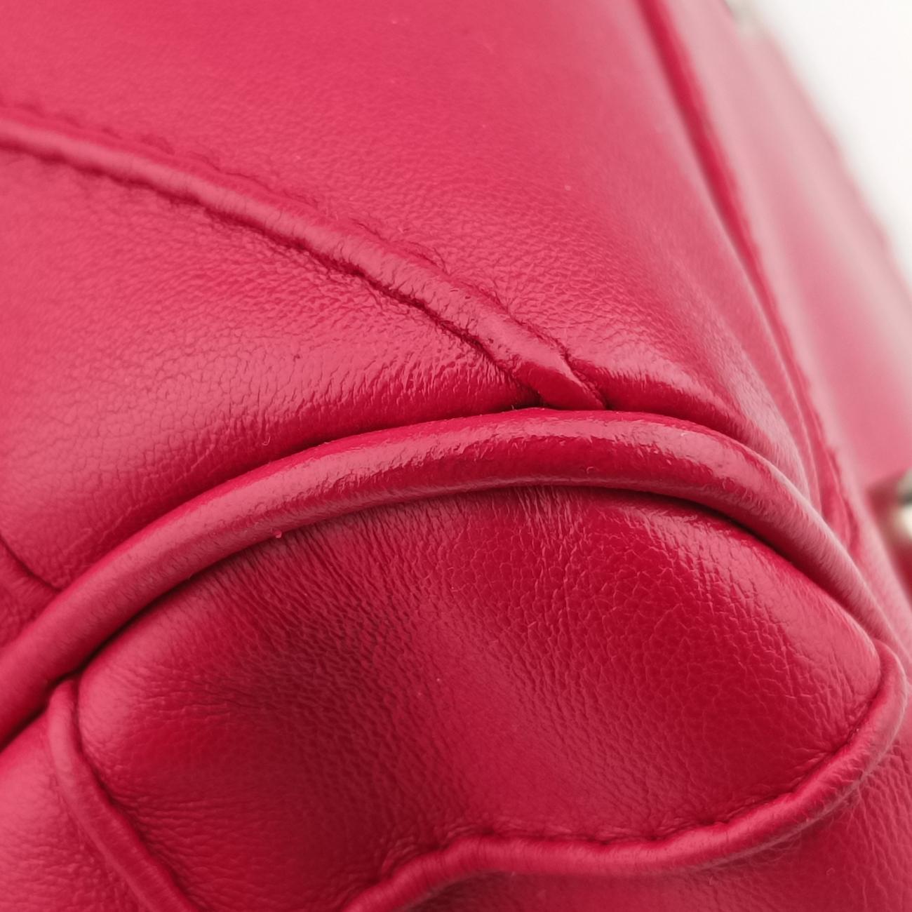 Pre-owned Christian Dior Granville Red lambskin  handbag | stylenewstar