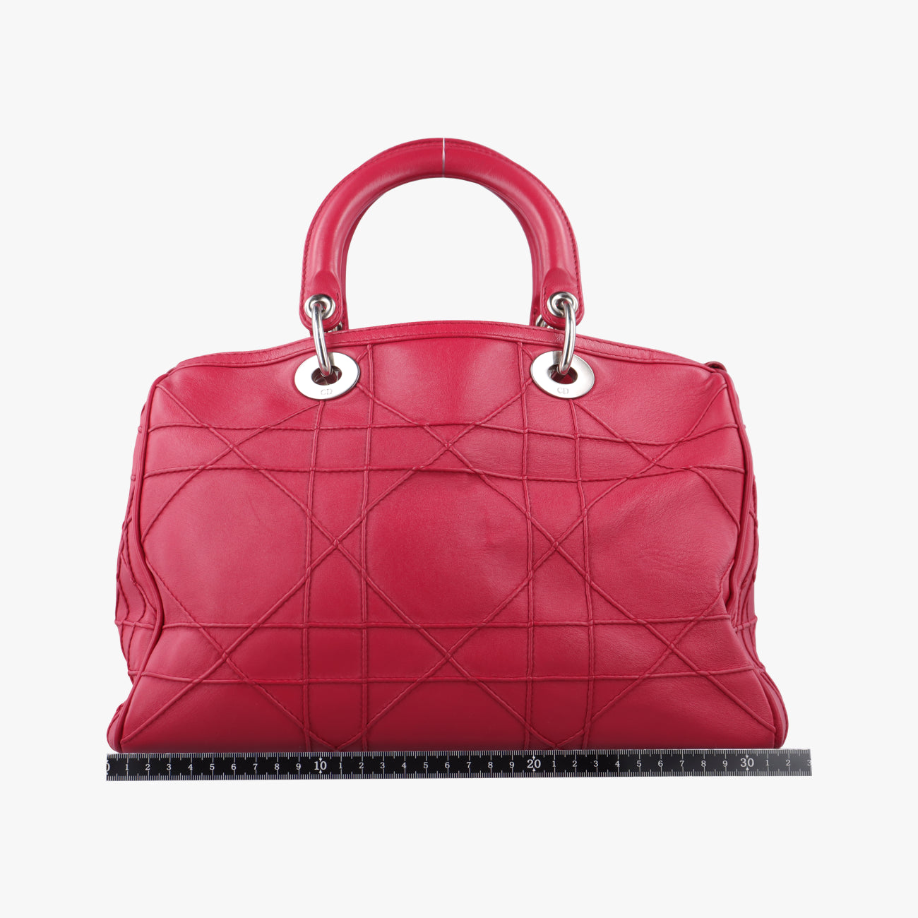 Pre-owned Christian Dior Granville Red lambskin  handbag | stylenewstar