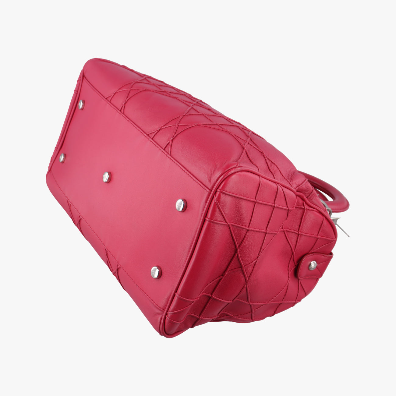 Pre-owned Christian Dior Granville Red lambskin  handbag | stylenewstar