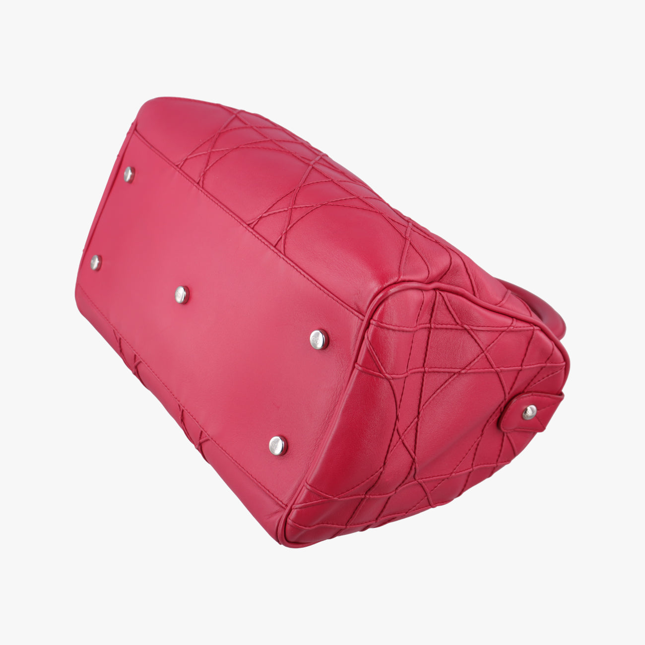 Pre-owned Christian Dior Granville Red lambskin  handbag | stylenewstar