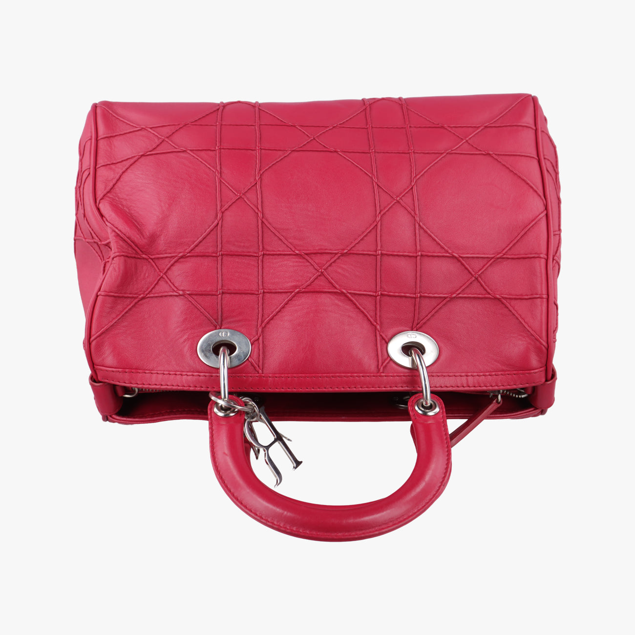 Pre-owned Christian Dior Granville Red lambskin  handbag | stylenewstar