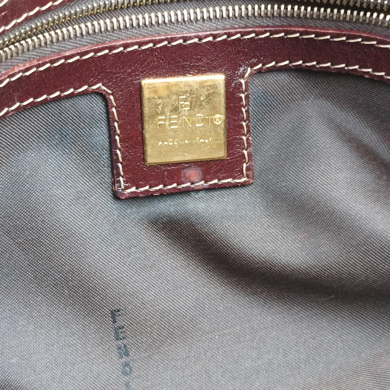 Pre-owned Fendi Baguette Brown PVC coated canvas 26796 handbag | stylenewstar