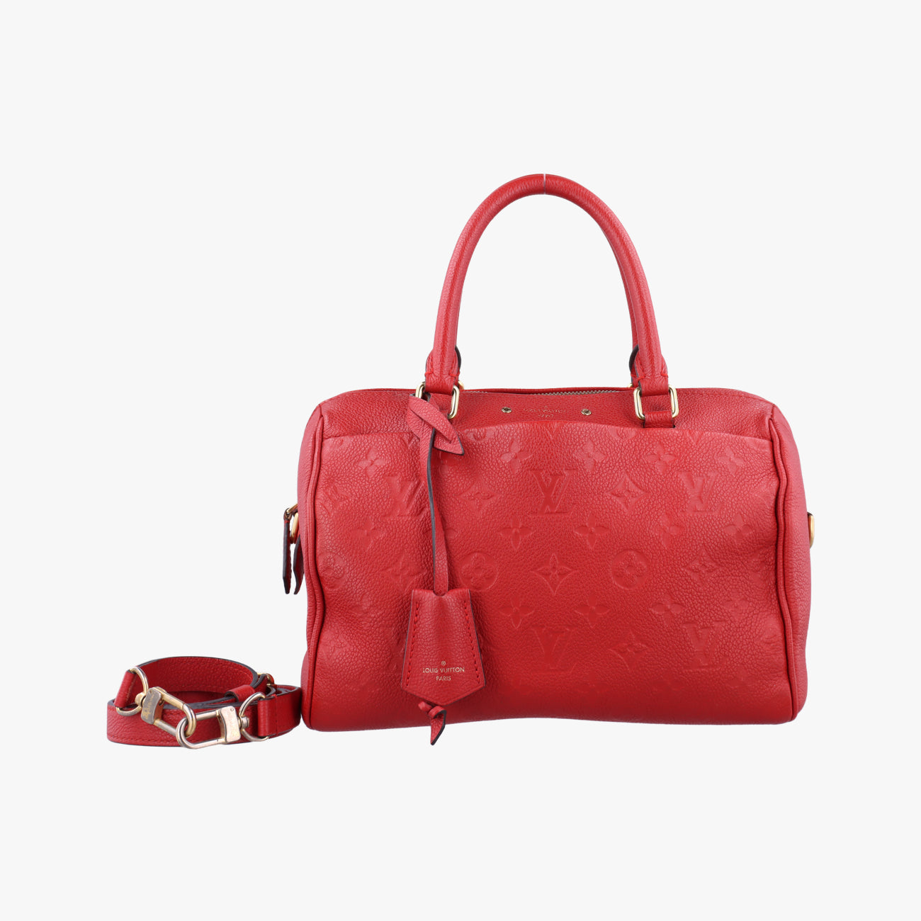 Pre-owned Louis Vuitton Speedy Bandoulière25 CERISE Monogram Empreinte Ｍ42399 shoulderbag | stylenewstar