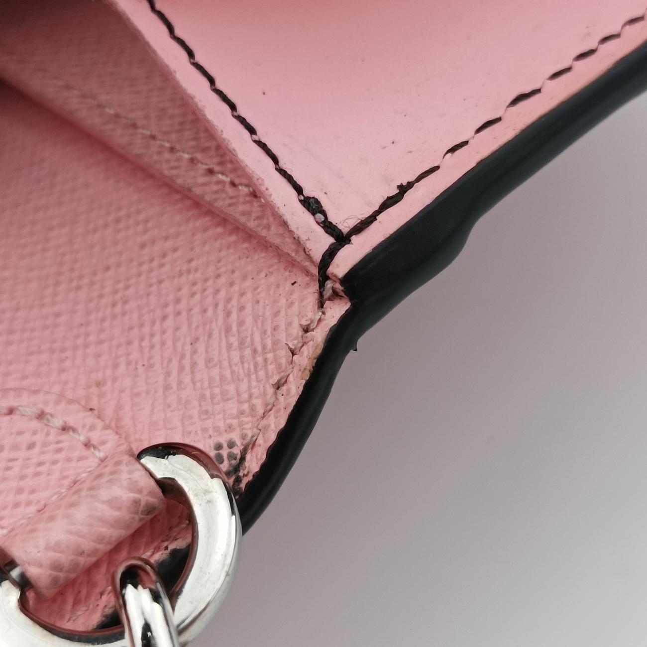 Pre-owned Louis Vuitton Portefeuille Twist Pink x Red x Black Epi M67227 shoulderbag | stylenewstar