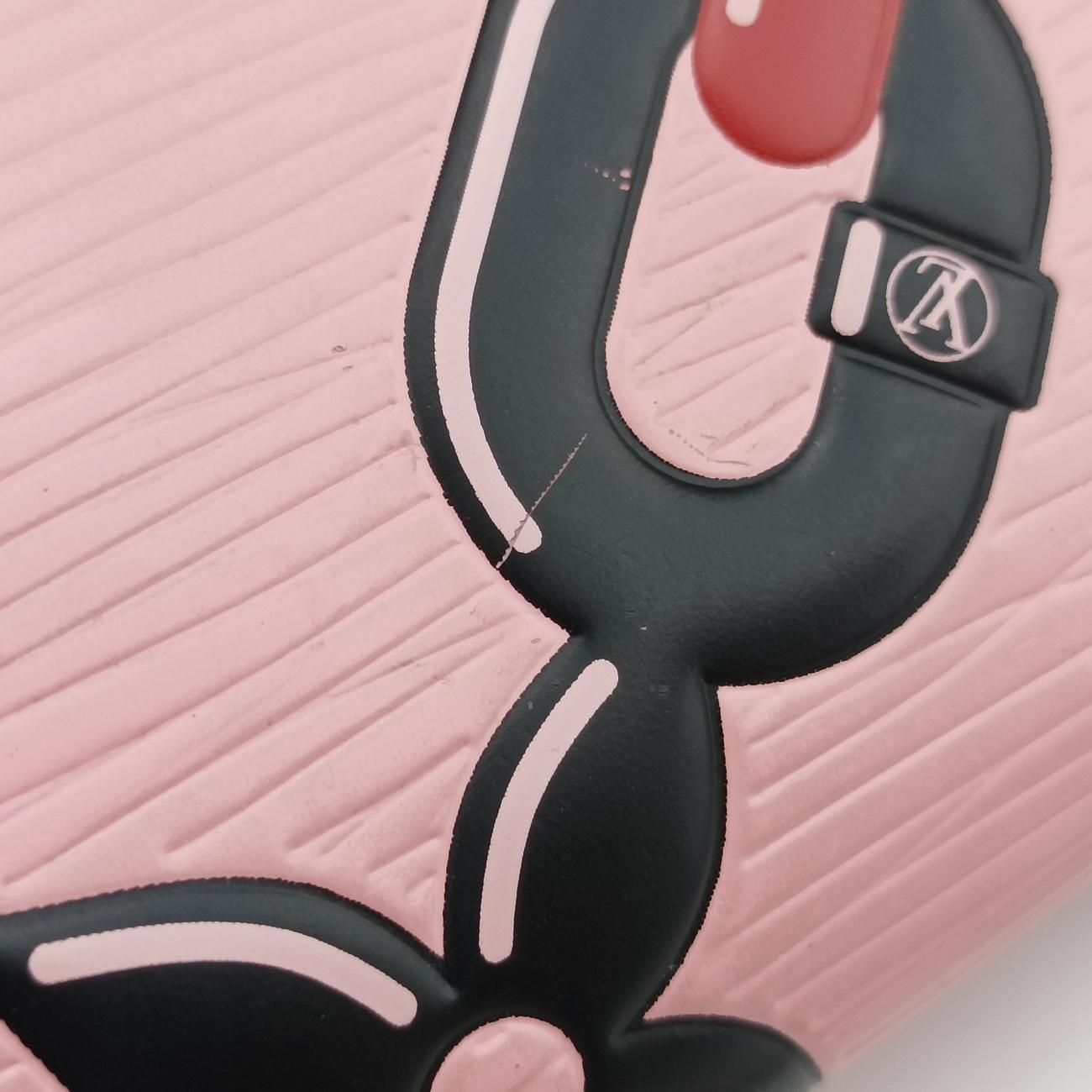 Pre-owned Louis Vuitton Portefeuille Twist Pink x Red x Black Epi M67227 shoulderbag | stylenewstar