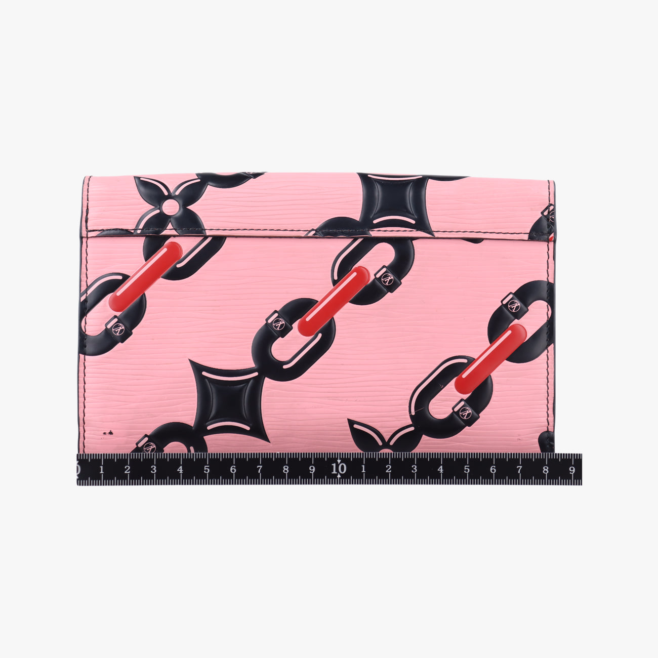 Pre-owned Louis Vuitton Portefeuille Twist Pink x Red x Black Epi M67227 shoulderbag | stylenewstar