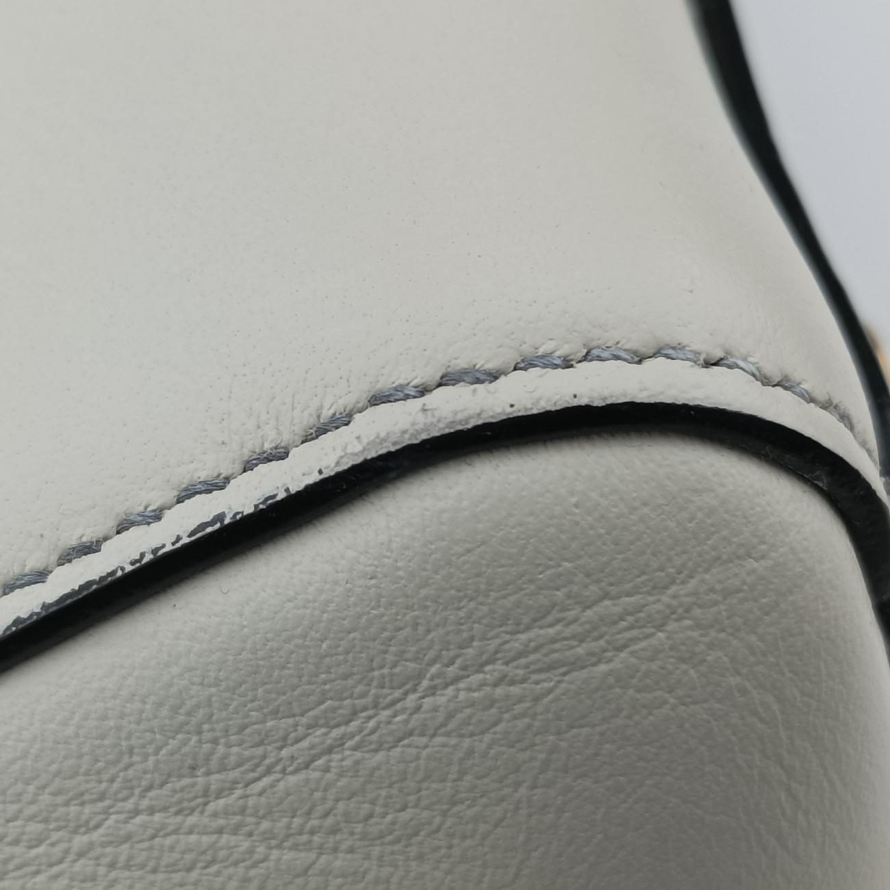 Pre-owned Christian Dior Lady Dior White x Multicolor Leather  shoulderbag | stylenewstar