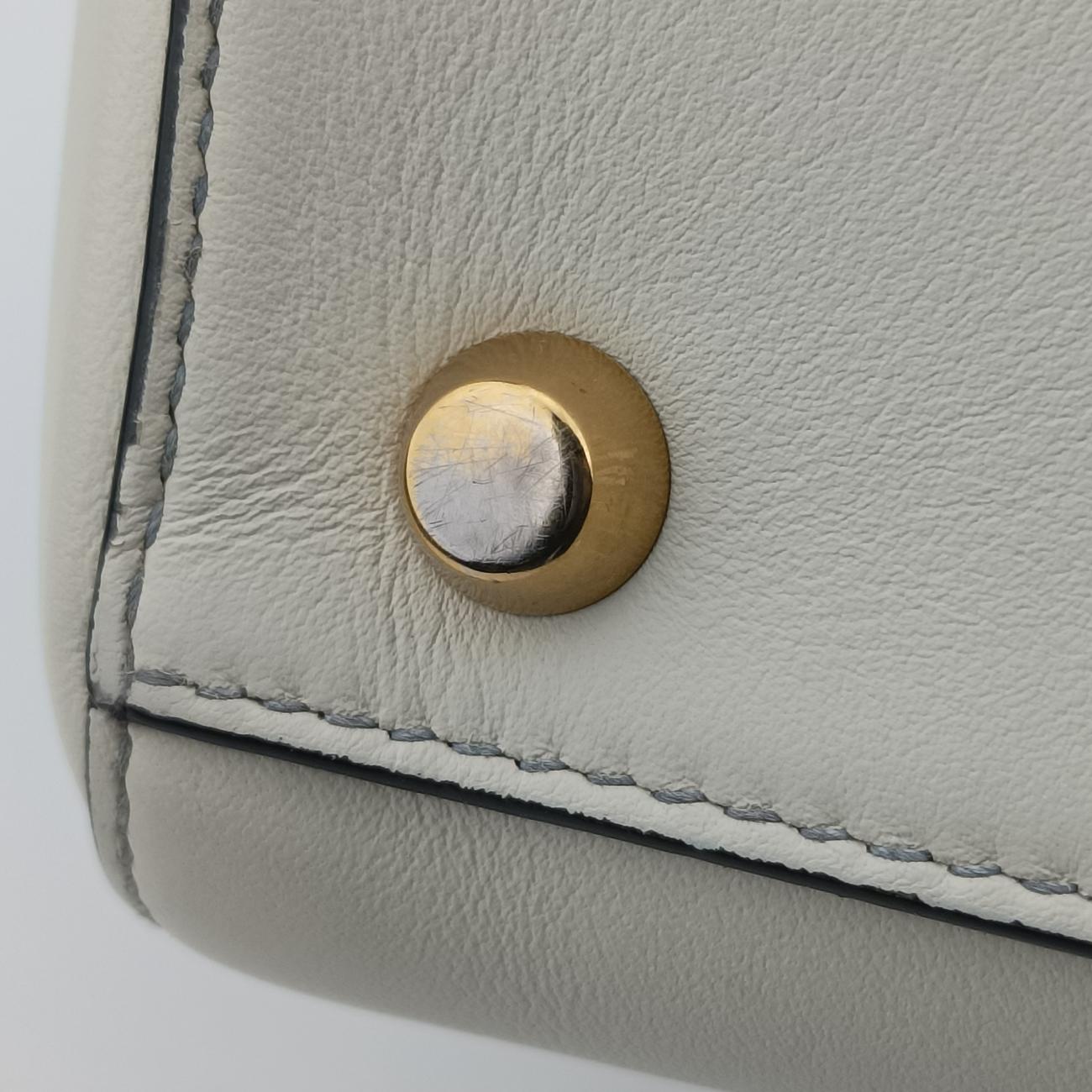 Pre-owned Christian Dior Lady Dior White x Multicolor Leather  shoulderbag | stylenewstar