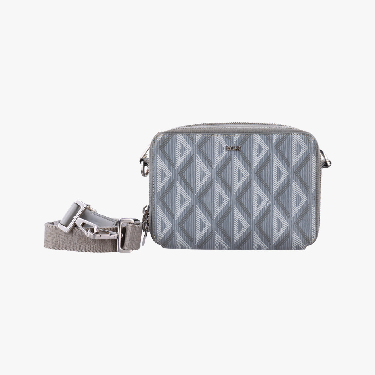 Secondhand Christian Dior messenger pouch Gray×Multicolour Leather  shoulderbag | stylenewstar