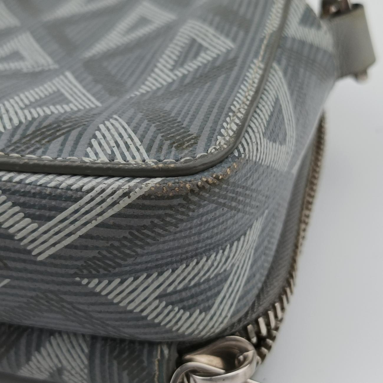 Secondhand Christian Dior messenger pouch Gray×Multicolour Leather  shoulderbag | stylenewstar