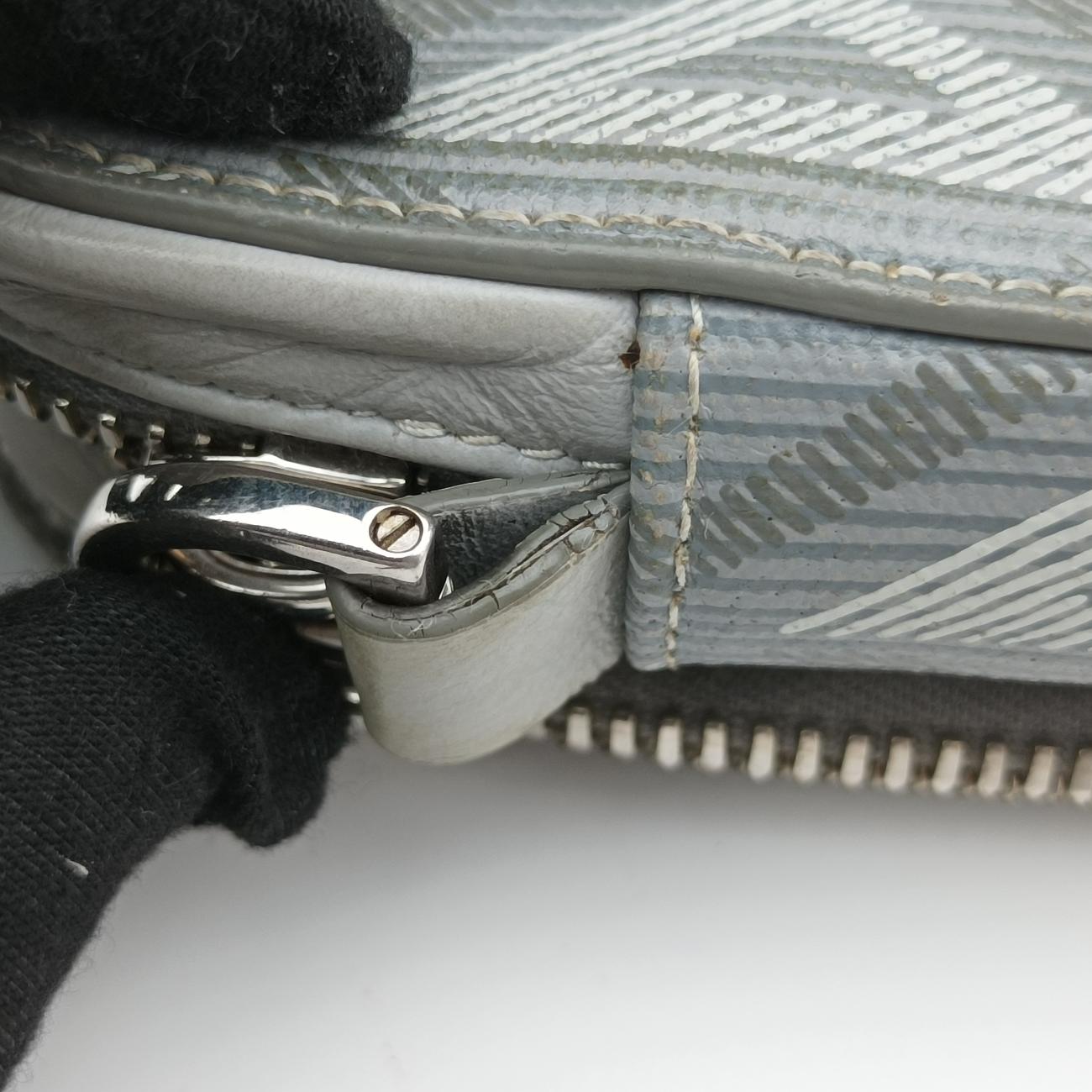 Secondhand Christian Dior messenger pouch Gray×Multicolour Leather  shoulderbag | stylenewstar