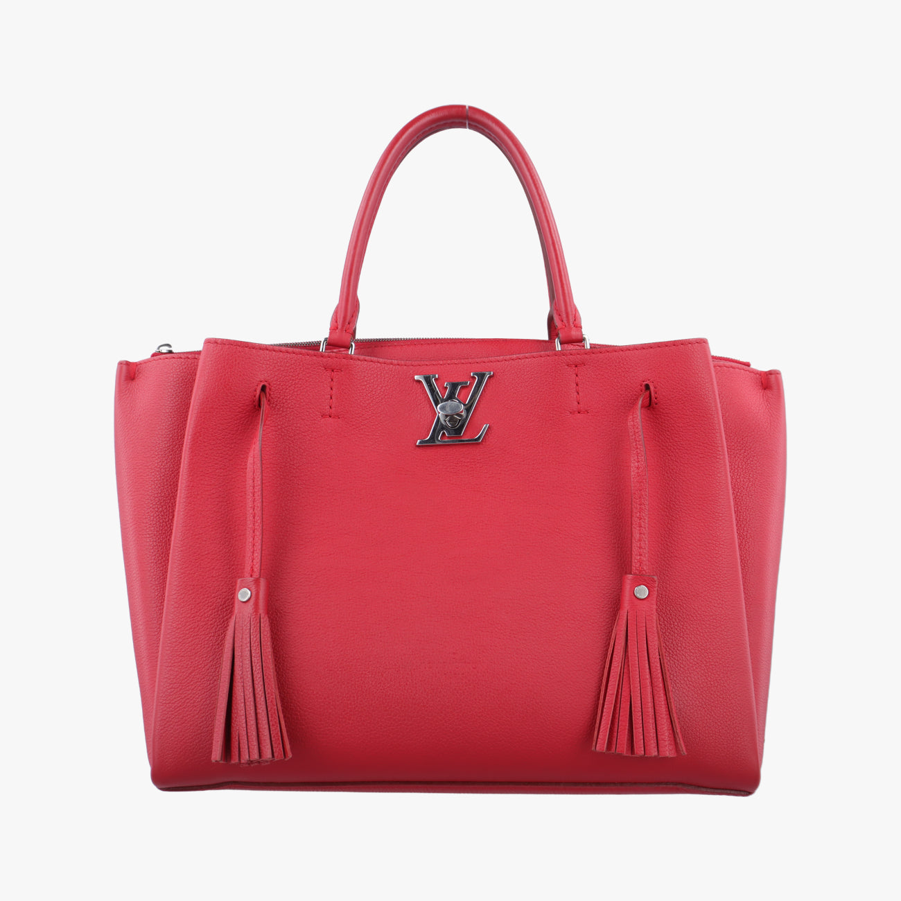 Pre-owned Louis Vuitton Lockme 2 Rouge leather M54570 handbag | stylenewstar
