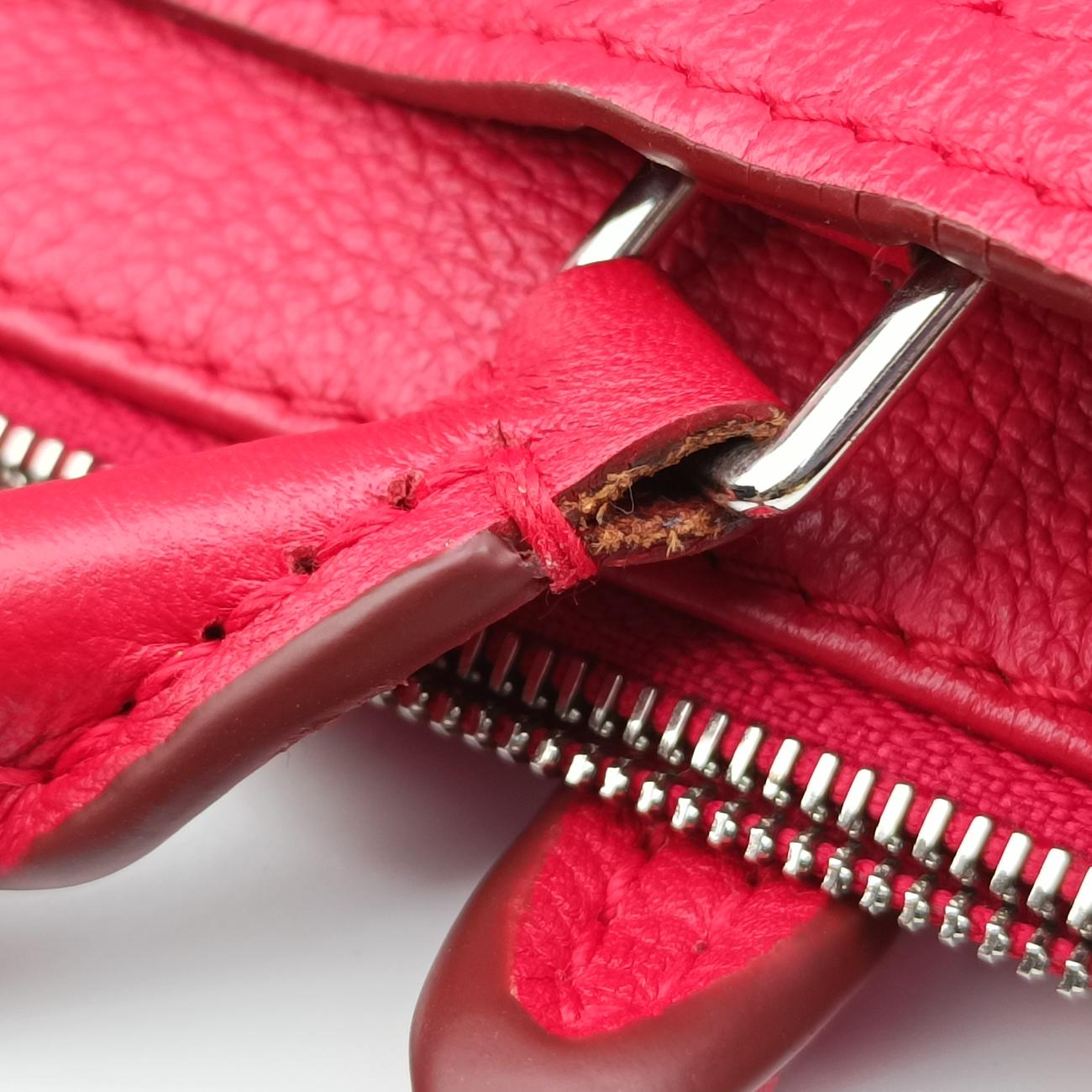 Pre-owned Louis Vuitton Lockme 2 Rouge leather M54570 handbag | stylenewstar