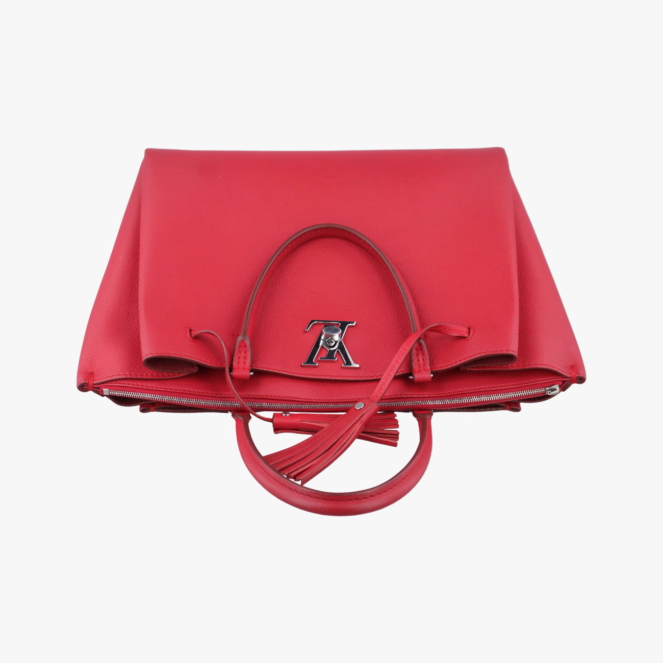 Pre-owned Louis Vuitton Lockme 2 Rouge leather M54570 handbag | stylenewstar