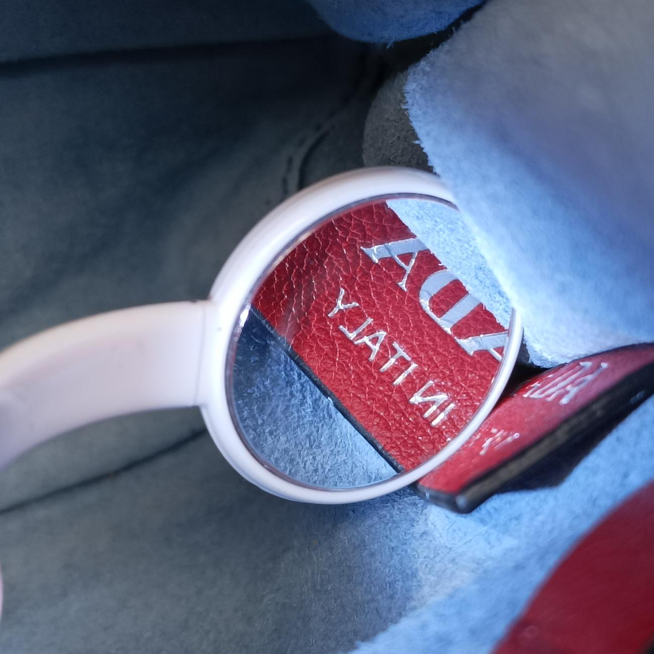 Pre-owned Prada Etiquette Red Leather 1BD082 shoulderbag | stylenewstar