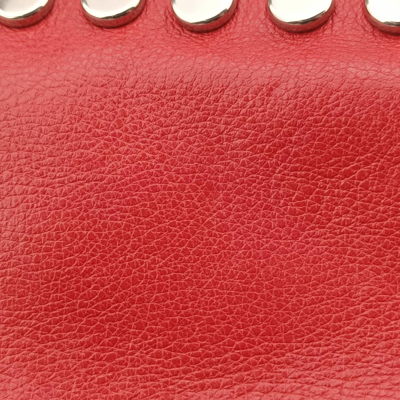 Pre-owned Prada Etiquette Red Leather 1BD082 shoulderbag | stylenewstar