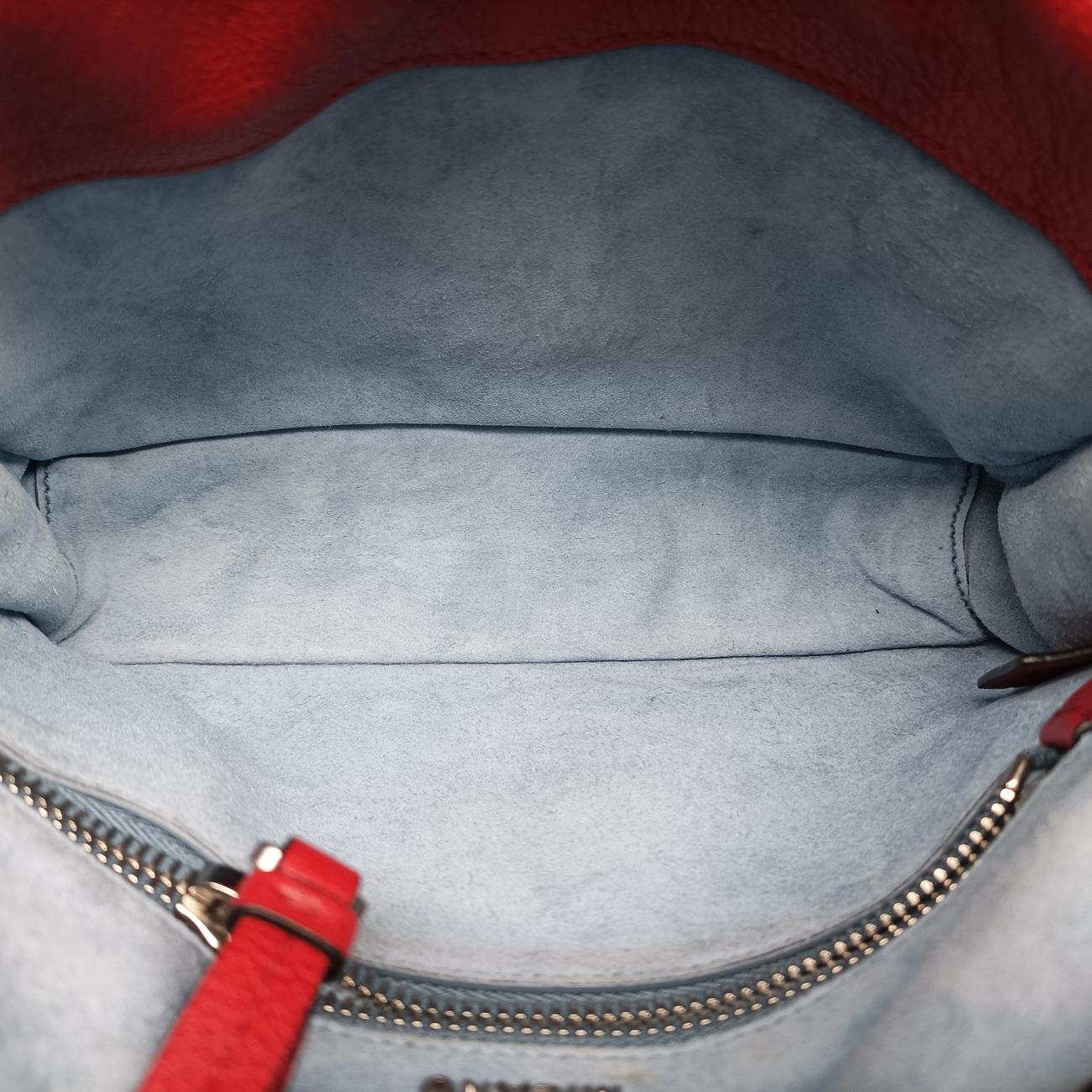 Pre-owned Prada Etiquette Red Leather 1BD082 shoulderbag | stylenewstar