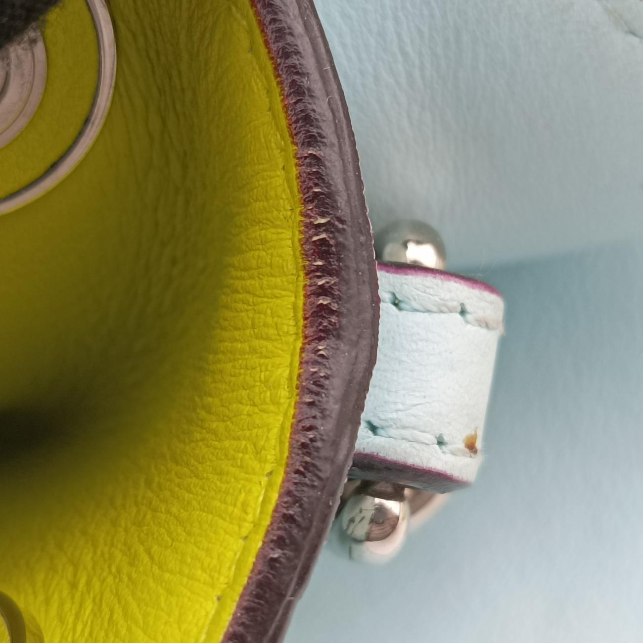 Pre-owned Christian Dior Diorissimo Yellow Leather  shoulderbag | stylenewstar